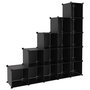 Voir la diapositive 2 : VIDAXL Cubes de rangement 15 pcs Noir PP