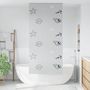 Voir la diapositive 2 : VIDAXL Store enrouleur de douche 90x240 cm largeur du tissu 86 cm