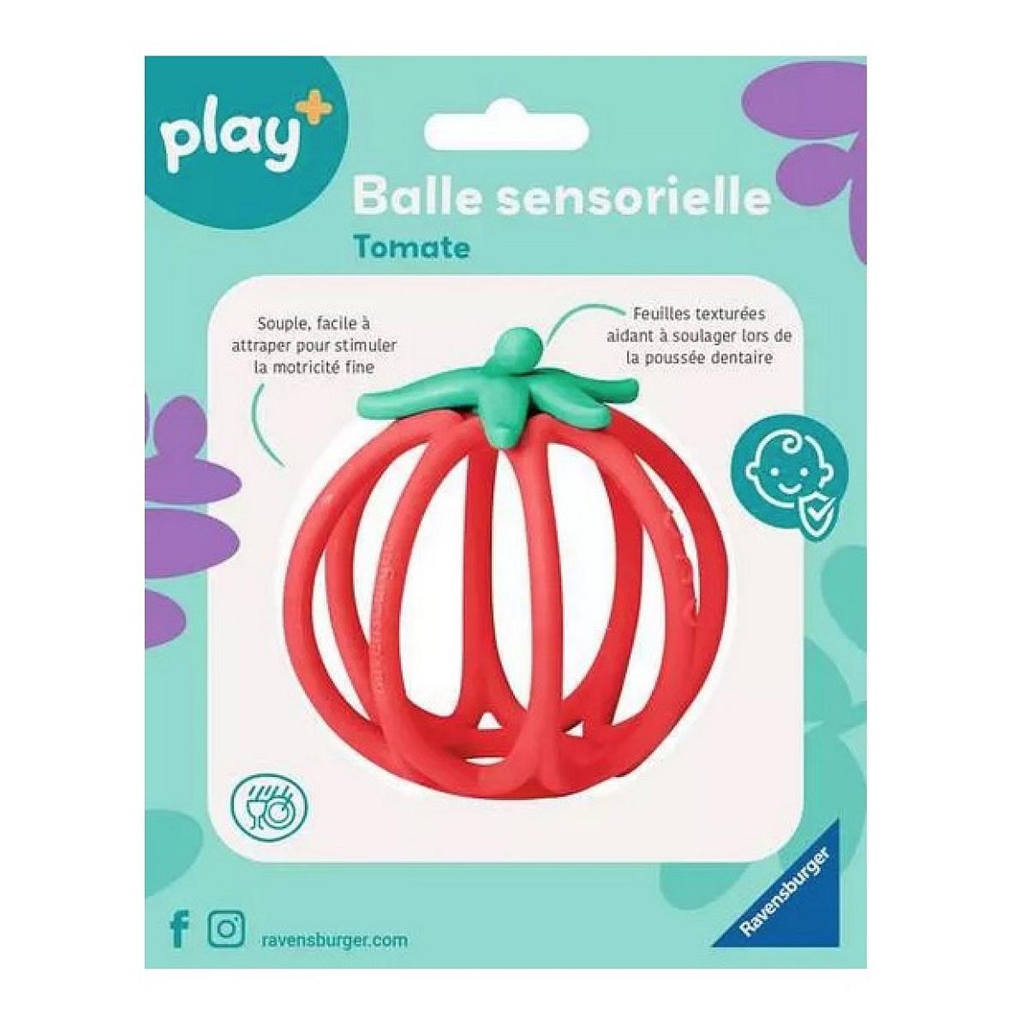 Voir la diapositive 2 : RAVENSBURGER Balle Sensorielle - Tomate