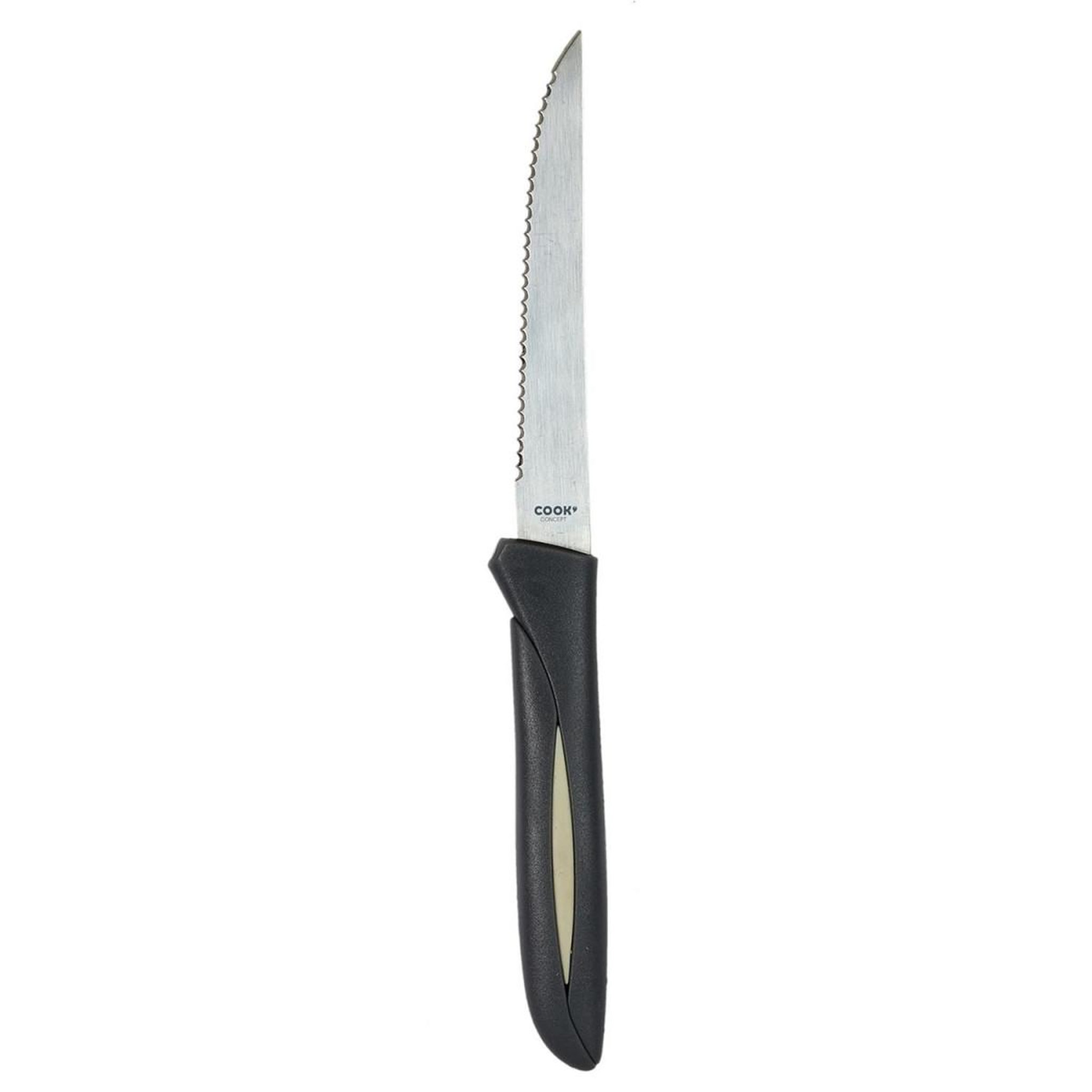 Voir la diapositive 3 : COOK CONCEPT Lot de 6 Couteaux à Steak  Inox  23cm Gris