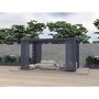 Voir la diapositive 2 : Habitat et Jardin Persienne pour pergola bioclimatique Windsor  Line  52 x 204 cm - Gris foncé