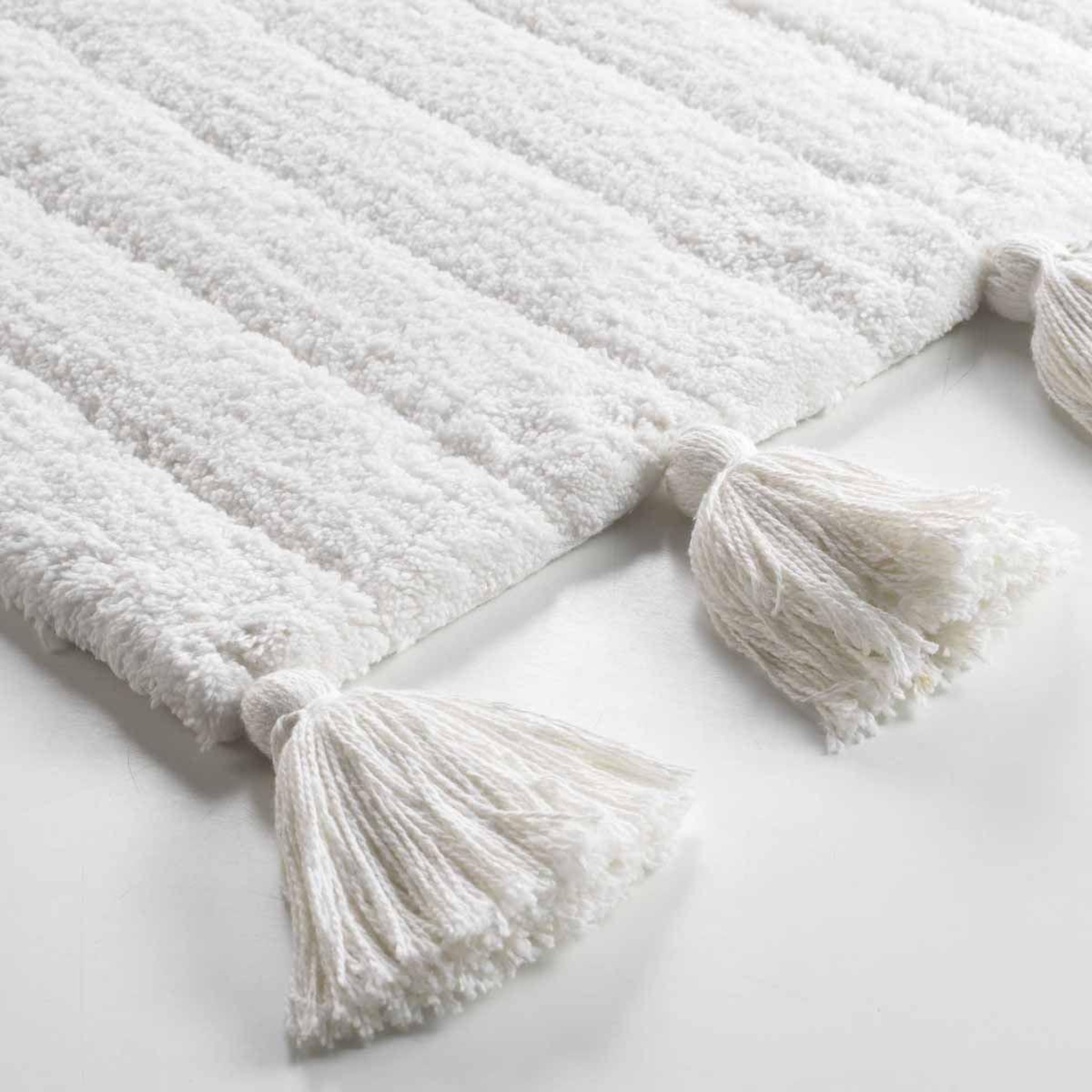 Voir la diapositive 2 : Douceur d'Intérieur Tapis de salle de bain  minatis  50x80cm blanc