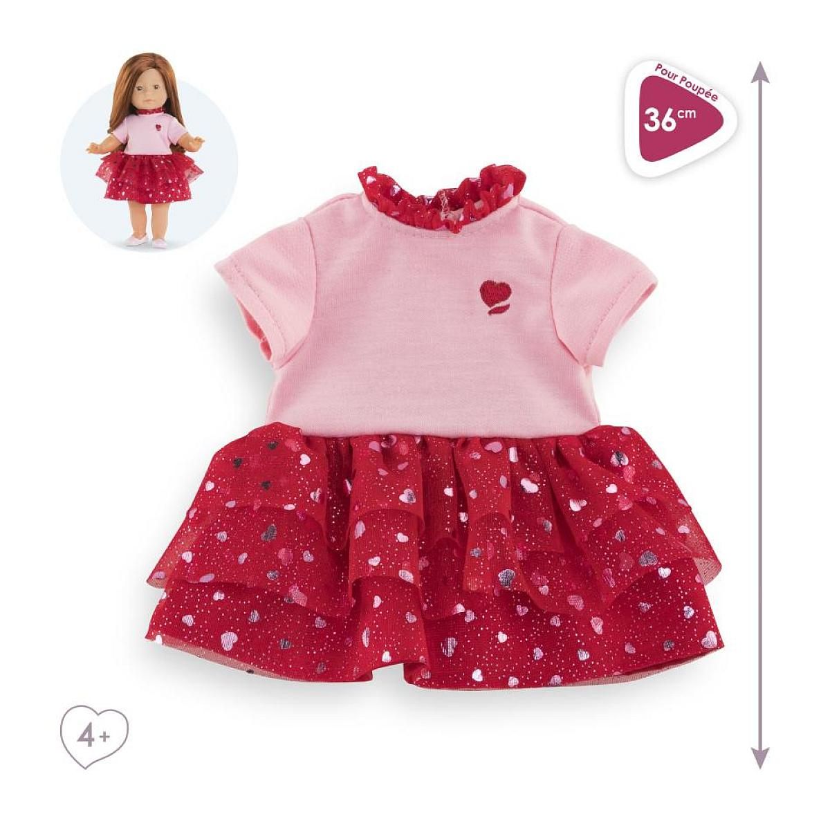 Corolle Robe Pétales de Cœurs pour poupée ma Corolle