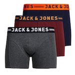 Jack & Jones X3 Boxers Bordeaux/ Homme Jack & Jones 12113943. Coloris disponibles : Bleu