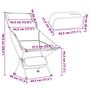 Voir la diapositive 6 : VIDAXL Chaise de camping pliables lot de 2 noir tissu oxford aluminium