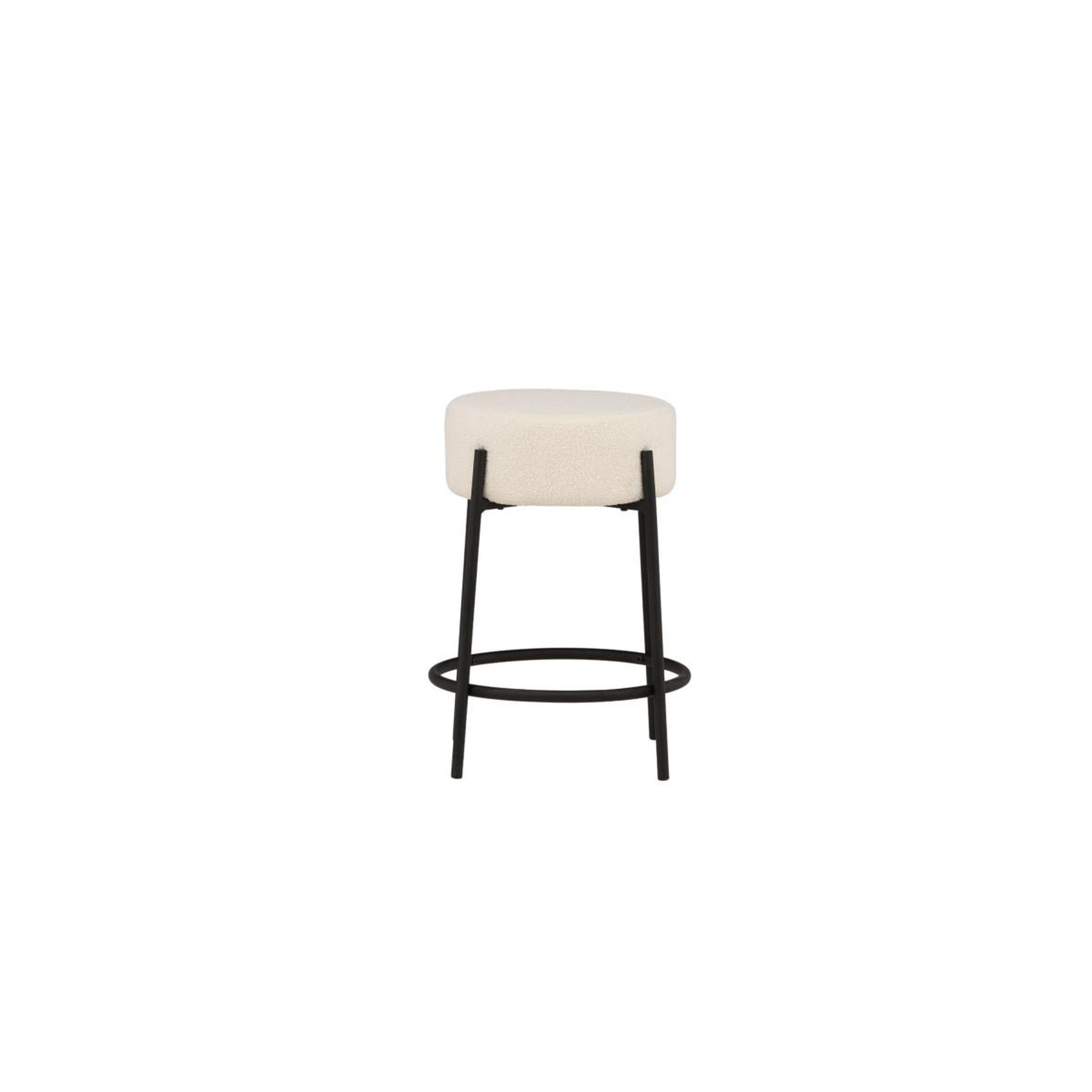 Voir la diapositive 2 : Paris Prix Tabouret de bar bouclette  tucson  60cm blanc