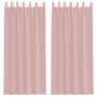Voir la diapositive 2 : VIDAXL Rideaux en voile avec passe-tringles 2 pcs rose