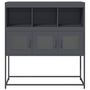 Voir la diapositive 5 : VIDAXL Buffet anthracite 100,5x39x107 cm acier lamine a froid