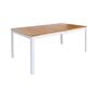 Voir la diapositive 1 : SWEEEK Table de jardin SENORA acacia avec coins arrondis, 8 places, 160 x 90 x 75 cm