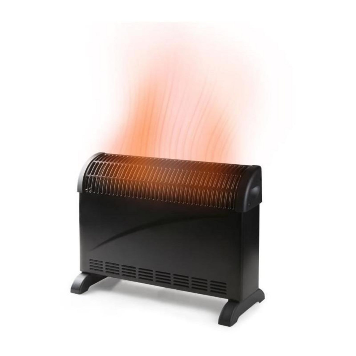 Domo Convecteur de chauffage turbo - 2000 W - DOMO - DO7350CH - 52,5 x 38,8 x 19,5 cm - Noir