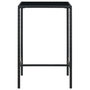 Voir la diapositive 4 : VIDAXL Ensemble de bar de jardin 3 pcs et coussins Resine tressee Noir