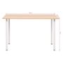 Voir la diapositive 5 : VIDAXL Table a manger 120x60x73 cm Chene et blanc