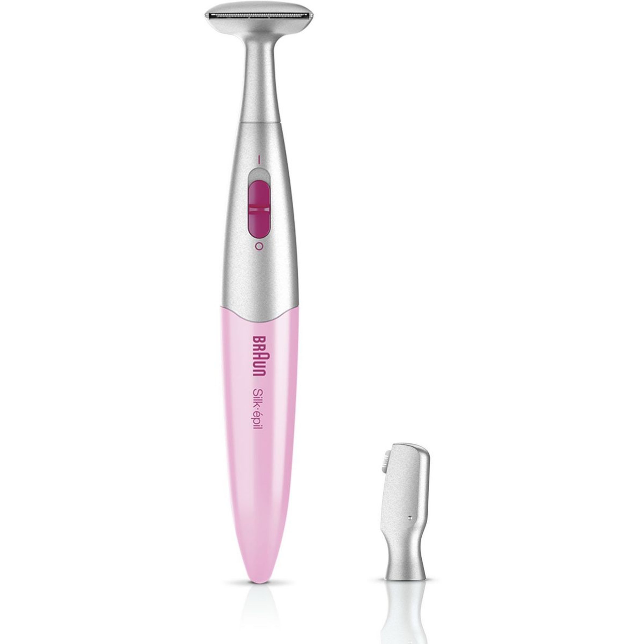 Voir la diapositive 2 : BRAUN Tondeuse bikini Silk-epil FG1100  3 en 1 Rose