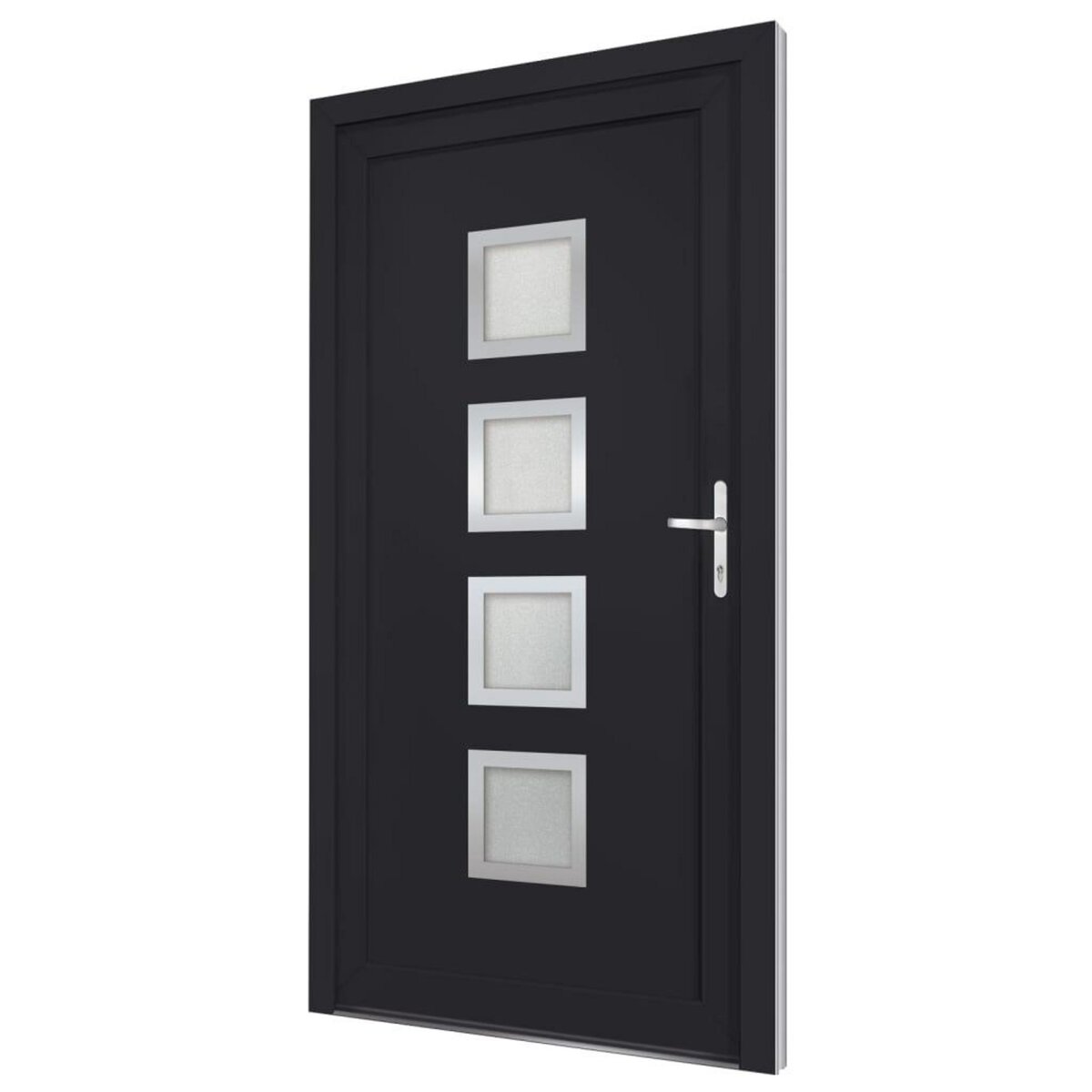 VIDAXL Porte d'entree anthracite 98x200 cm PVC