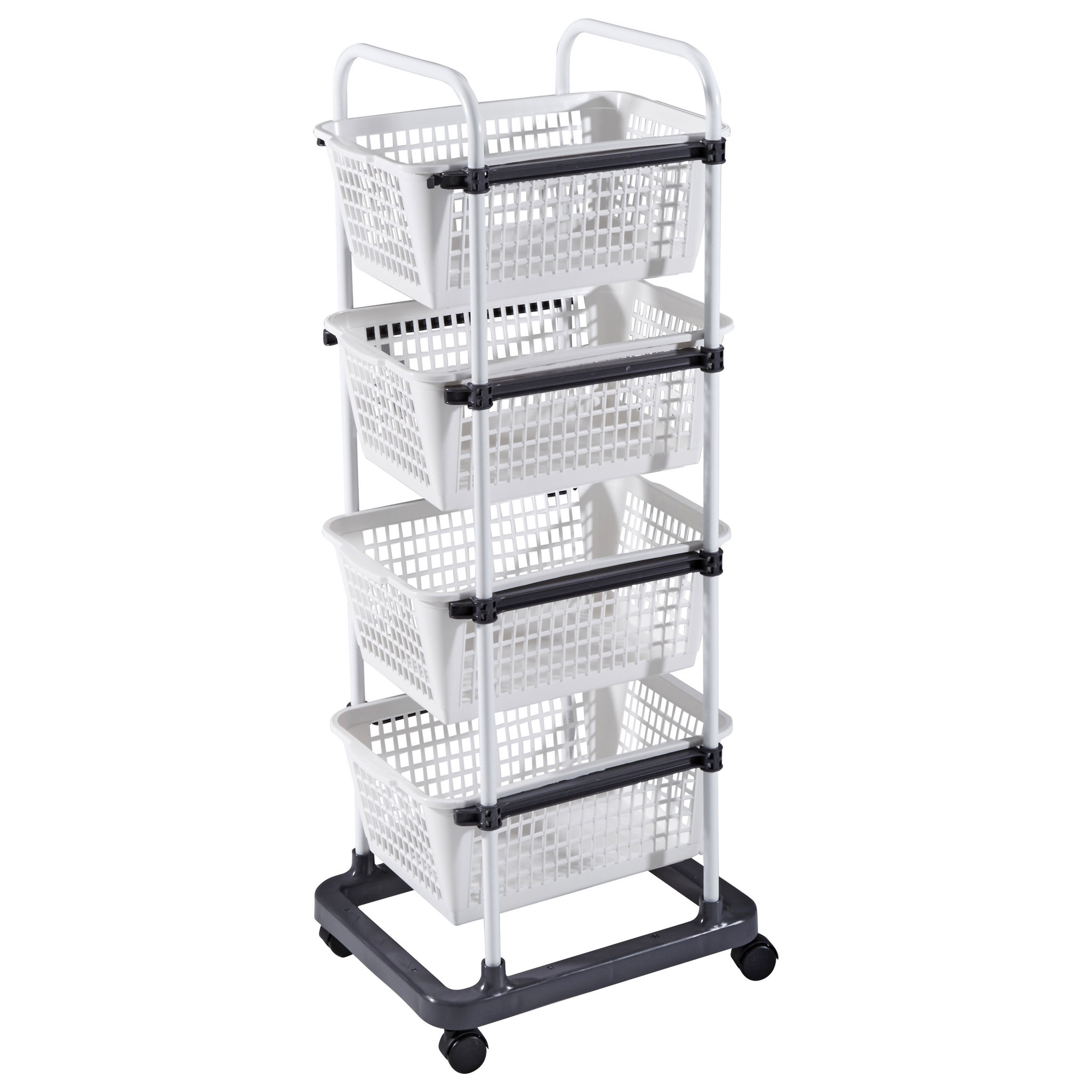 ACTUEL Rangement 4 paniers en plastique