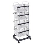 ACTUEL Rangement 4 paniers en plastique