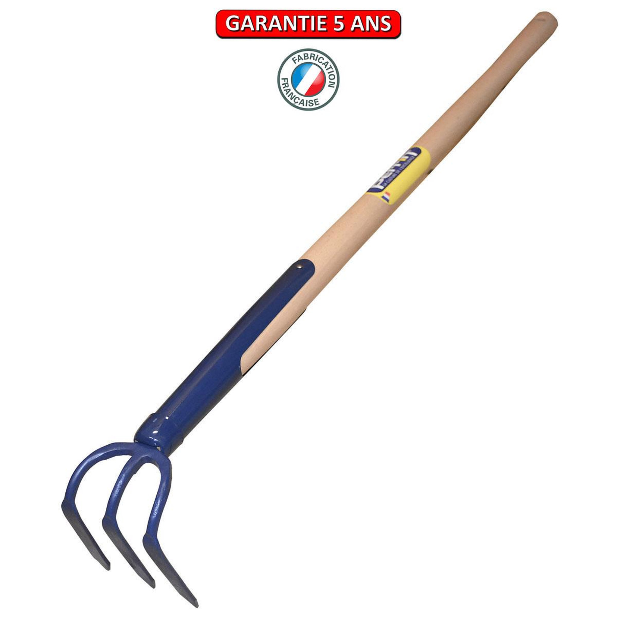 OUTILS PERRIN Croc à rosiers 3 dents 10 cm - manche 135 cm - outil de jardin