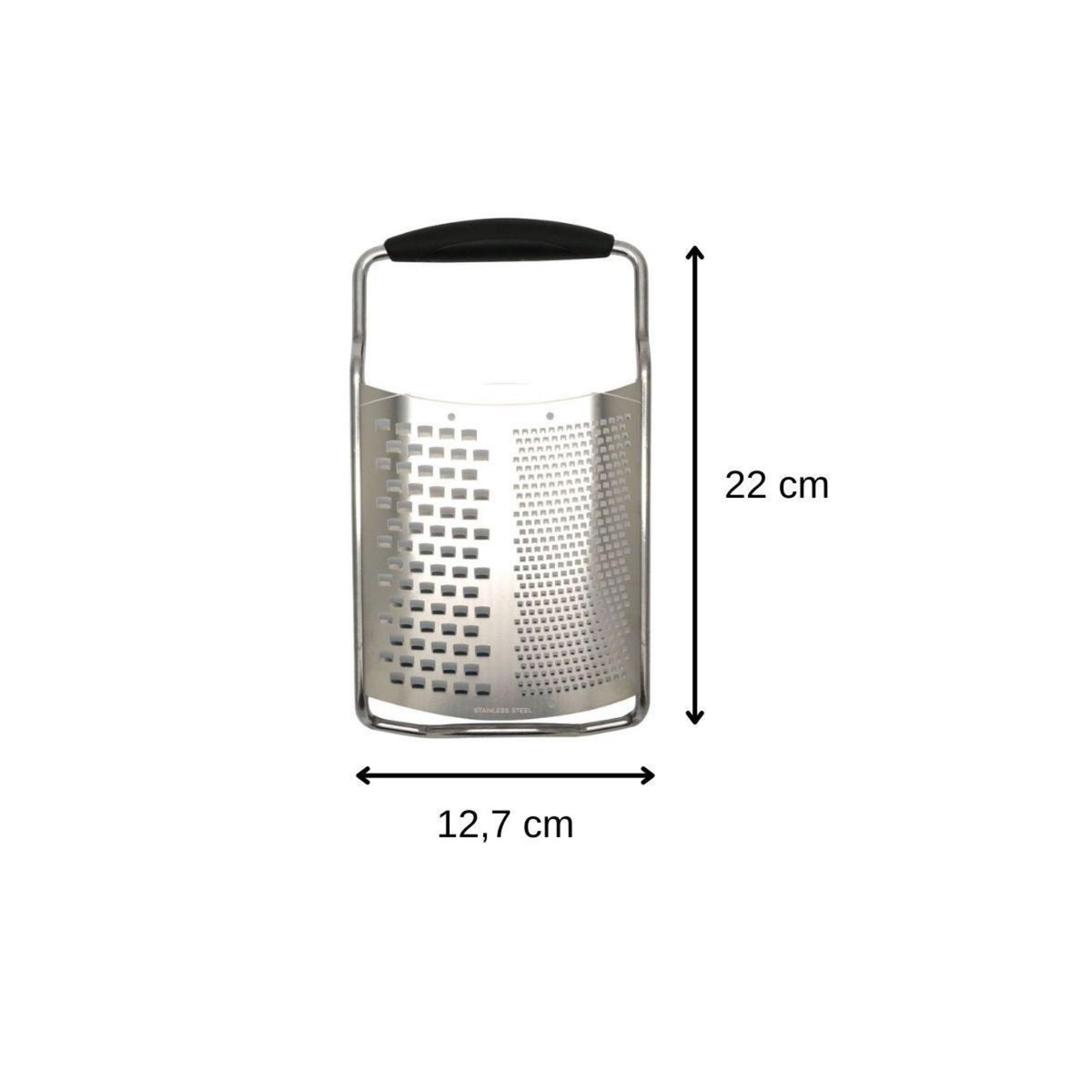 Fackelmann Ensemble de 2 Râpes à fromage inox 2 en 1 de 22 cm Fackelmann