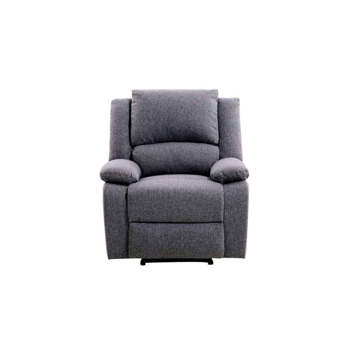 Fauteuil relax manuel HELENE tissu coloris gris anthracite