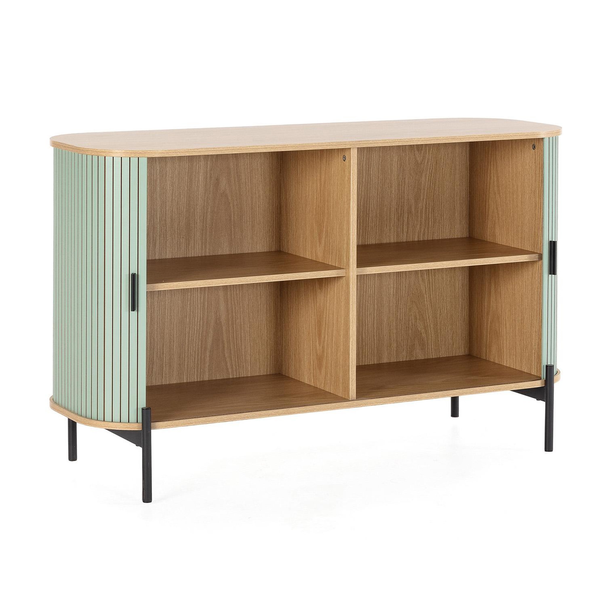 Voir la diapositive 3 : VS VENTA-STOCK Buffet Mónaco 2 portes couleur Bleu