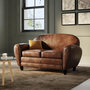 Voir la diapositive 6 : Rendez vous déco Ensemble canapé et fauteuil marron 3 places-Club