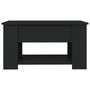 Voir la diapositive 6 : VIDAXL Table basse noir 79x49x41 cm bois d ingénierie