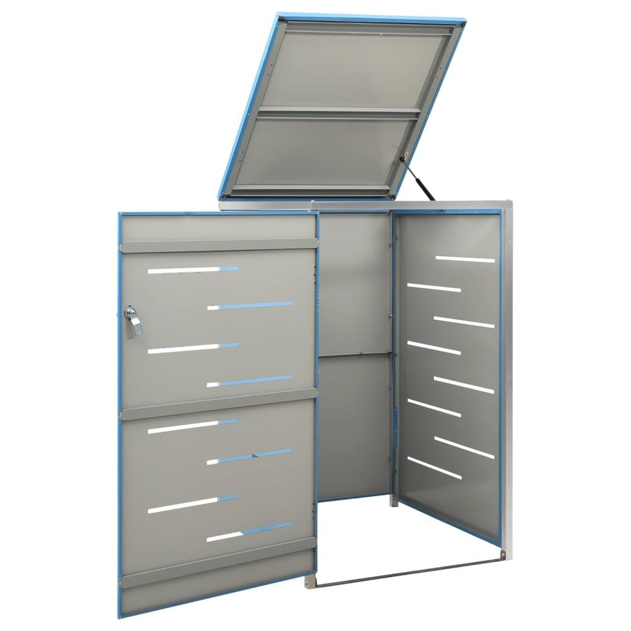 Voir la diapositive 3 : VIDAXL Abri pour poubelle 69x77,5x112,5 cm Inox