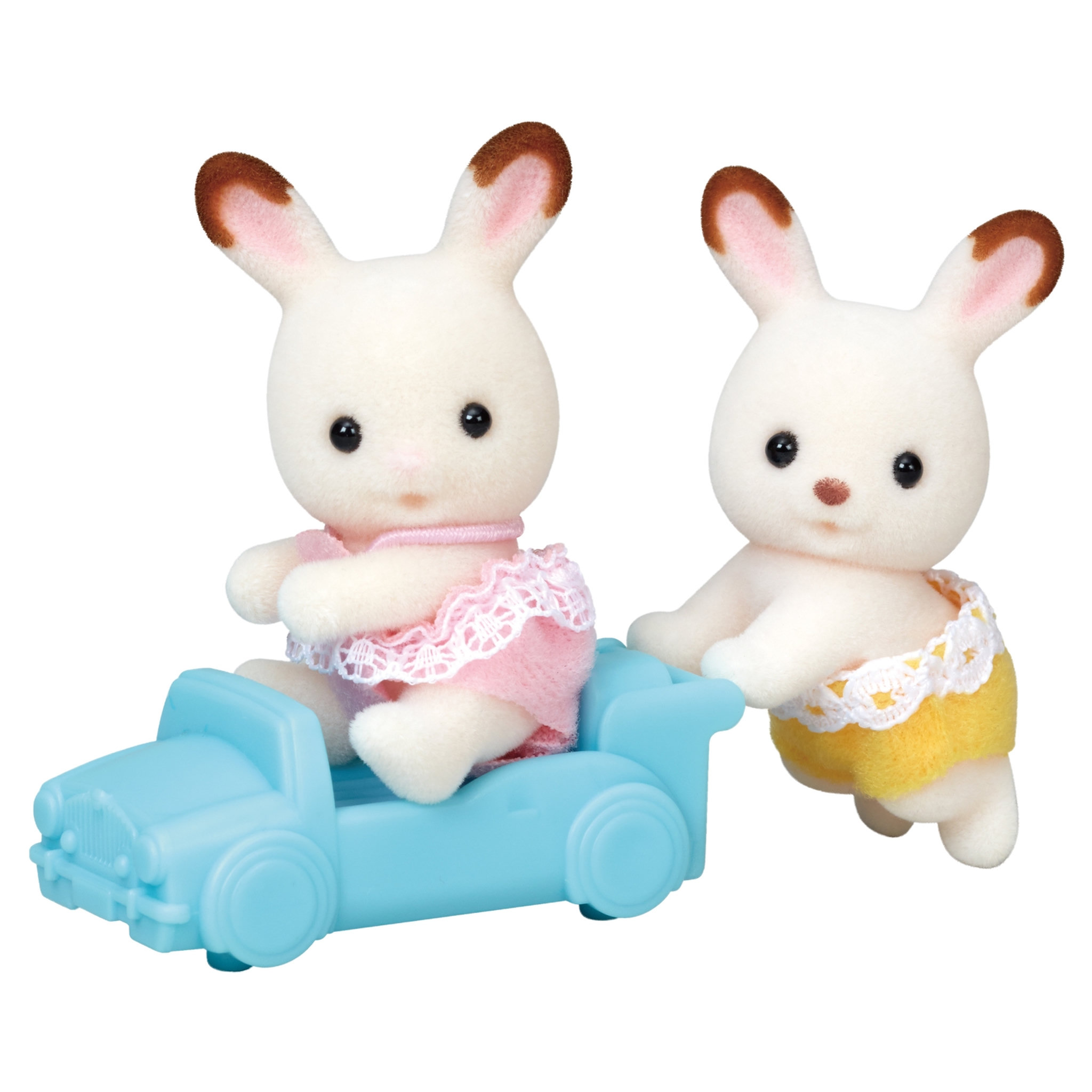 Sylvanian families Les jumeaux lapins chocolat Sylvanian Families