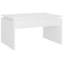Voir la diapositive 2 : VIDAXL Table basse blanc 68x50x38 cm bois d ingénierie