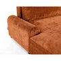 Voir la diapositive 4 : LISA DESIGN Nelly - canapé d'angle gauche 4 places convertible avec coffre en velours texturé