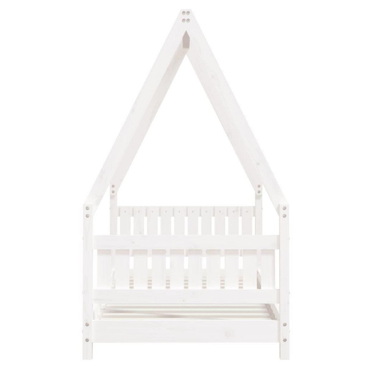 VIDAXL Cadre de lit pour enfant blanc 80x160 cm bois de pin massif