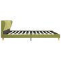 VIDAXL 280711 Bed Frame Green Fabric 150x200 cm (UK/NO/IE/FI/DE/FR/NL only)