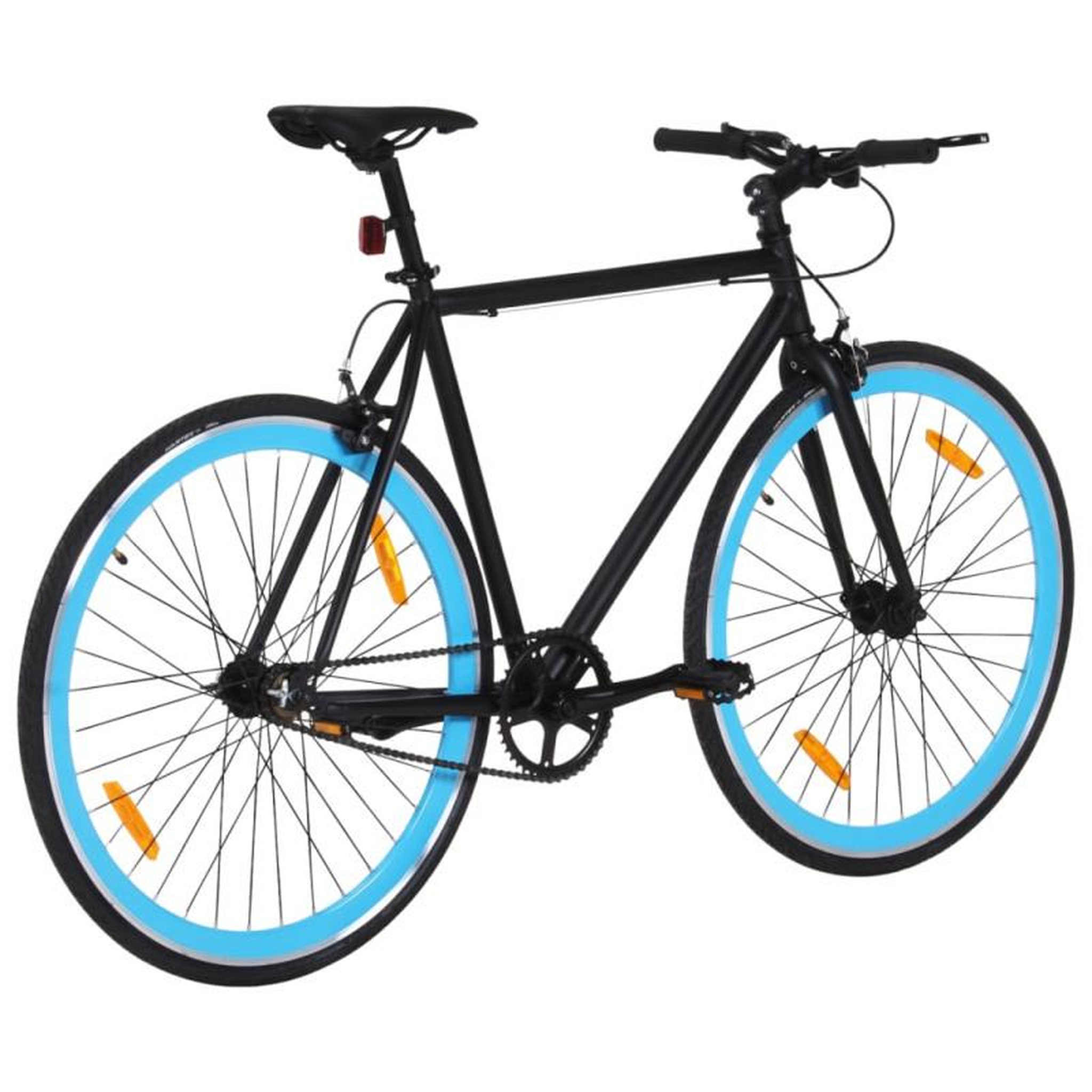 Voir la diapositive 3 : VIDAXL Vélo à pignon fixe noir et bleu 700c 51 cm