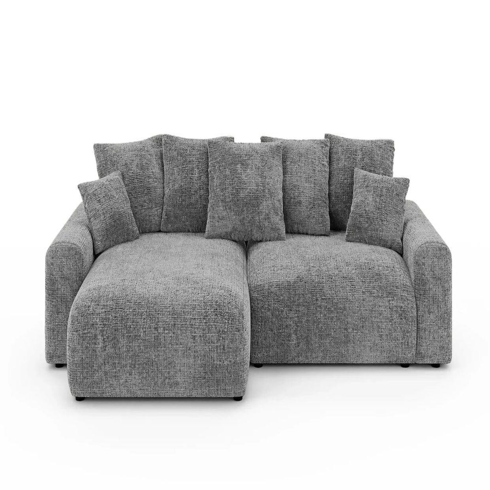 Voir la diapositive 1 : CASANOVA PARIS Oli - canapé d'angle convertible tissu chenille 4 places