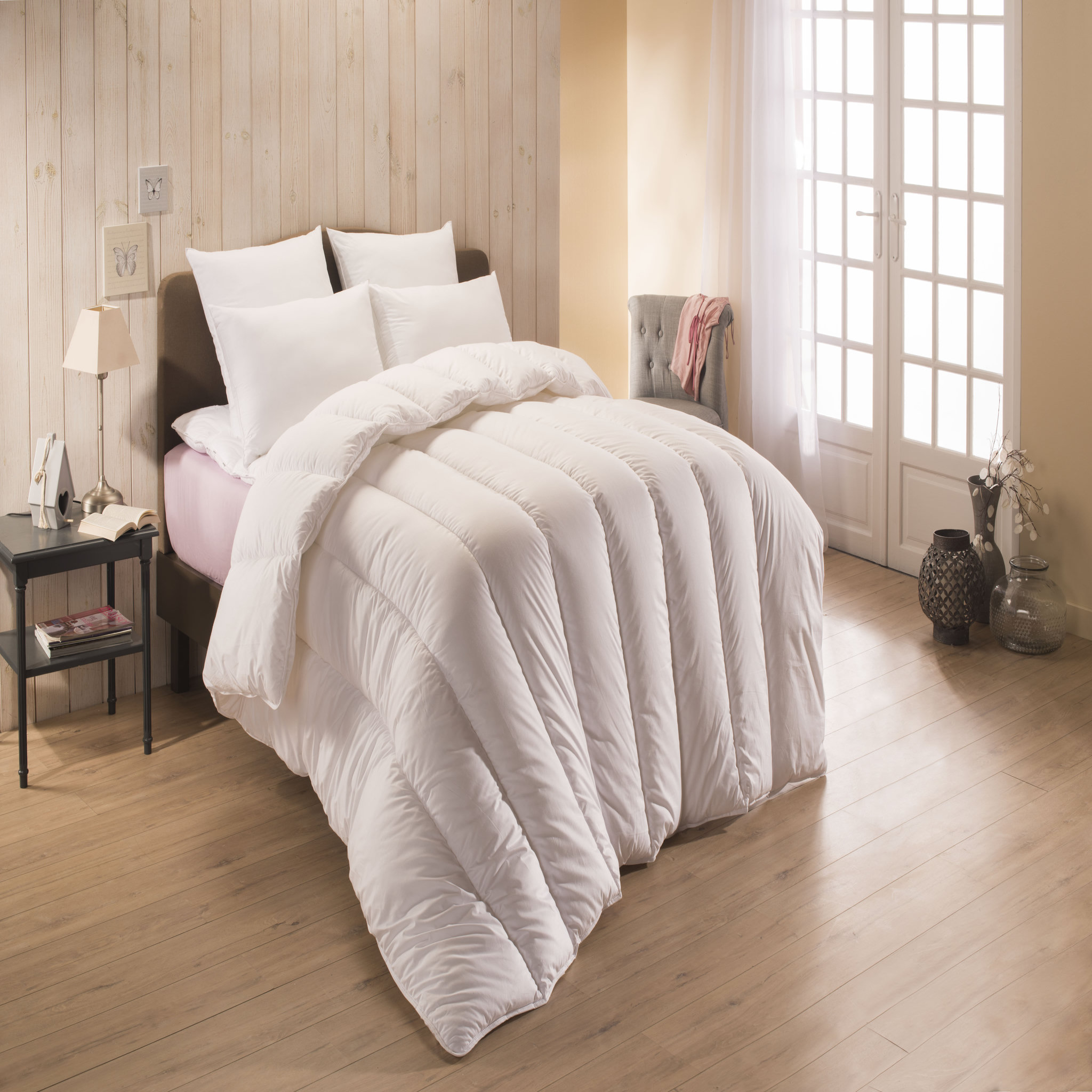 Voir la diapositive 2 : DODO Couette extra chaude en polyester 500 g/m² ÉCONOMIE D'ÉNERGIE