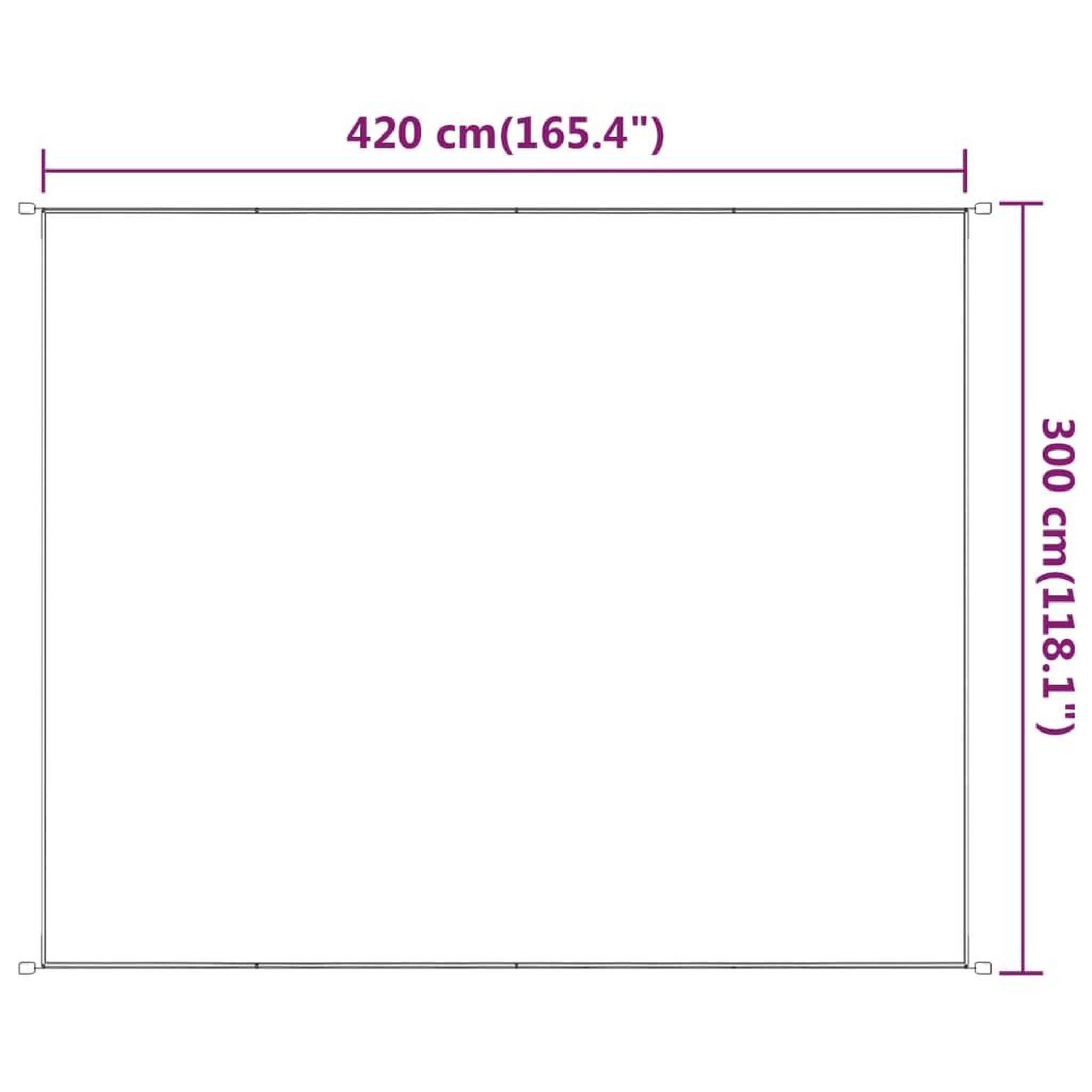Voir la diapositive 6 : VIDAXL Auvent vertical Vert clair 300x420 cm Tissu oxford