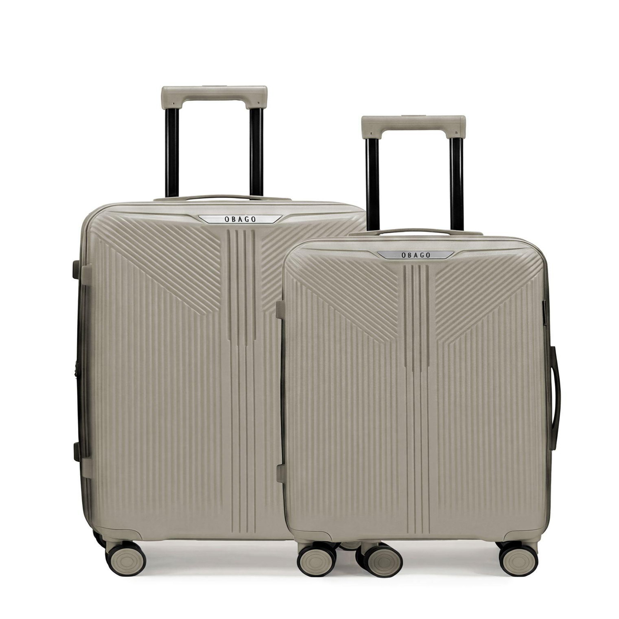 OBAGO Lot de 2 Valises Rigides Grand Format et Taille Moyenne ERIDAN