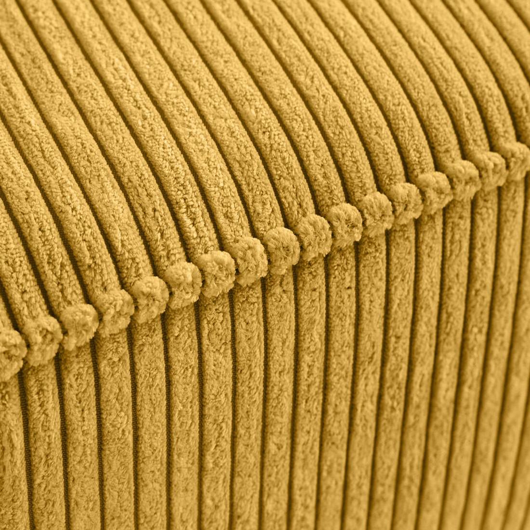 Voir la diapositive 5 : BEST MOBILIER Charlie - pouf - pieds hauts - en velours côtelé