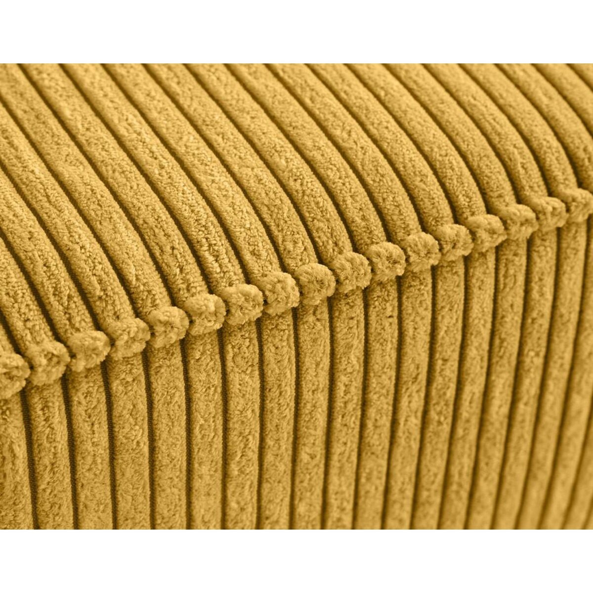 LISA DESIGN Charlie - pouf - pieds hauts - en velours côtelé