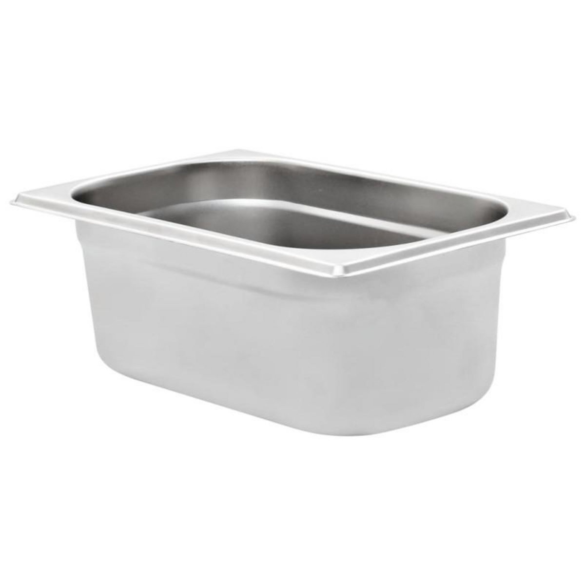 VIDAXL Récipients Gastronorm 8 pcs GN 1 4 100 mm Acier inoxydable