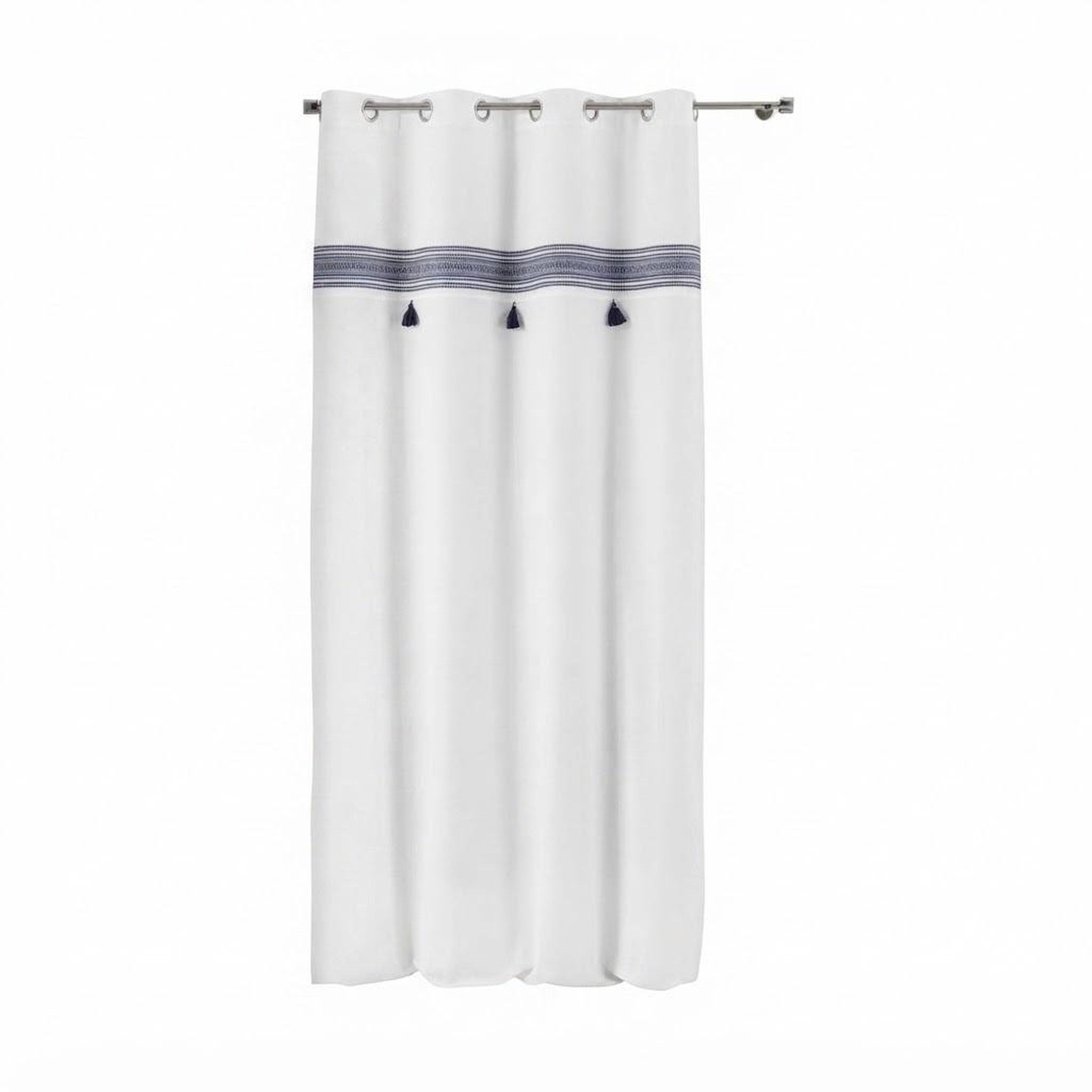 Eden Rideau a oeillets amaya design et moderne. Coloris disponibles : Bleu