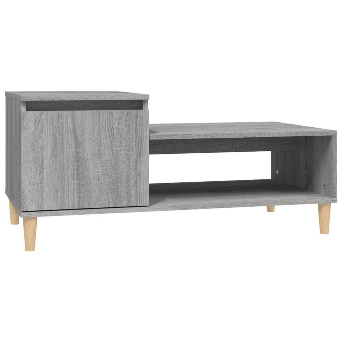 VIDAXL Table basse Sonoma gris 100x50x45 cm Bois d'ingenierie