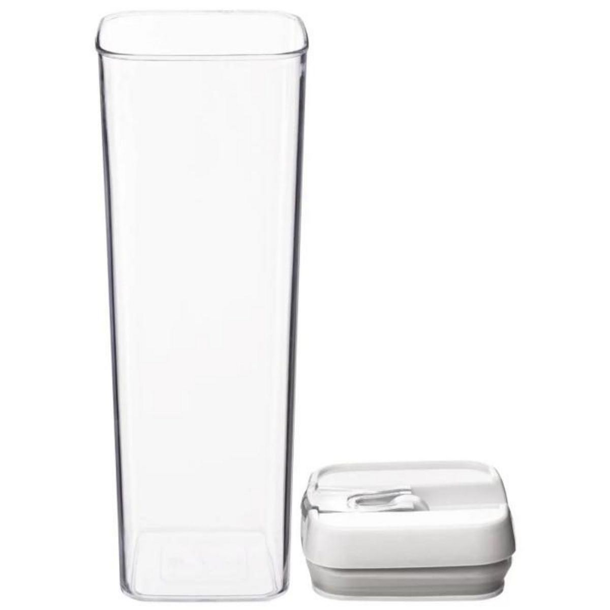 FIVE Bocal en Plastique Carré  Oslo  1,7L Transparent