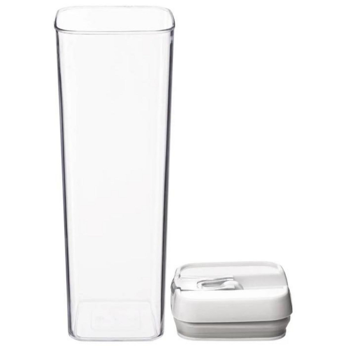 FIVE Bocal en Plastique Carré  Oslo  1,7L Transparent