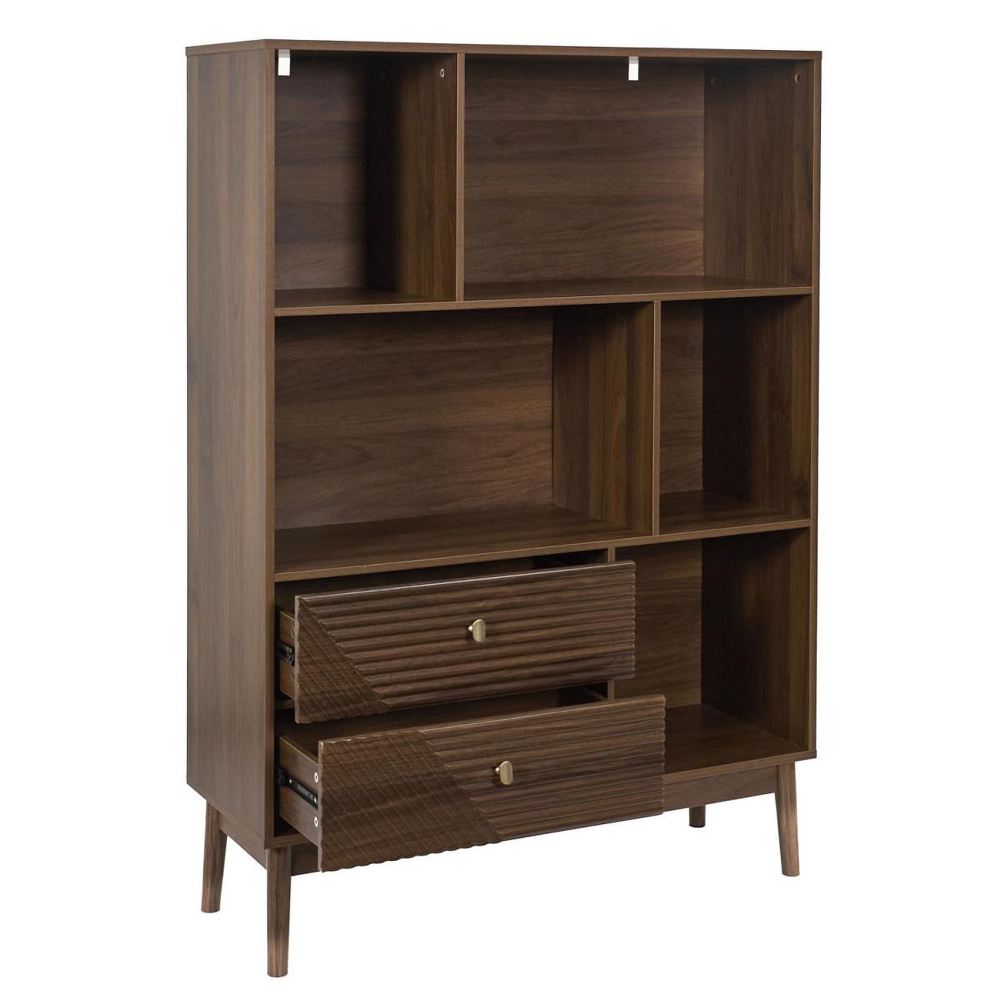 Voir la diapositive 3 : The Home Deco Factory Bibliothèque design  tiffany  140cm marron