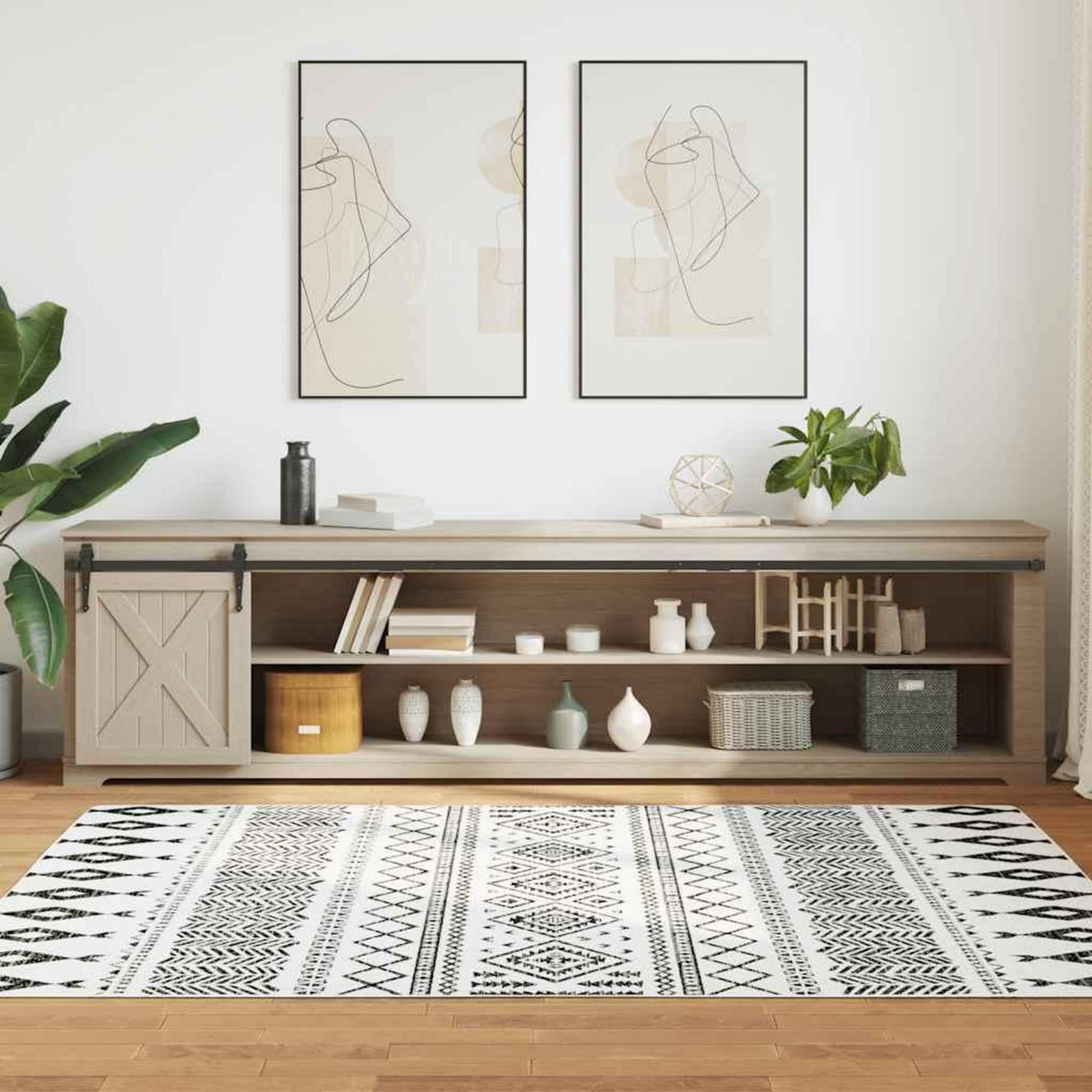 VIDAXL Kit de porte d'armoire coulissante 244 cm acier au carbone