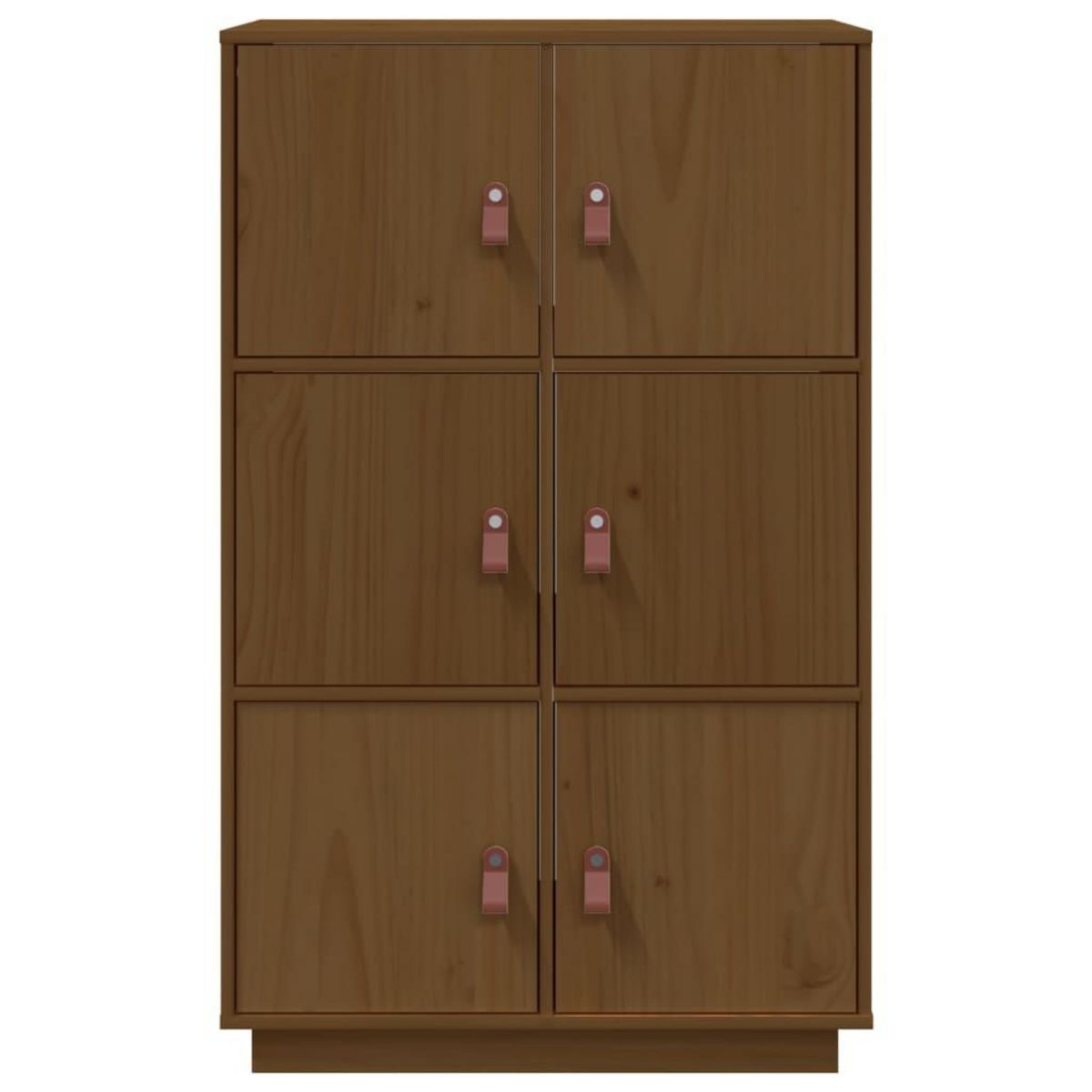 VIDAXL Buffet haut Marron miel 67x40x108,5 cm Bois massif de pin