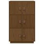 Voir la diapositive 5 : VIDAXL Buffet haut Marron miel 67x40x108,5 cm Bois massif de pin