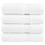 Voir la diapositive 1 : VIDAXL Essuie mains de qualité supérieure SOLUND 4 pcs blanc 600 g m²