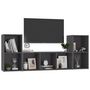 Voir la diapositive 3 : VIDAXL Ensemble de meubles TV 3 pcs Gris Bois d'ingenierie